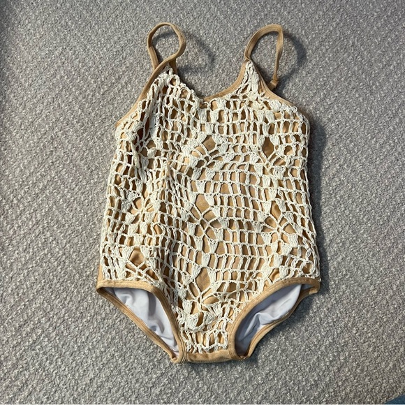 Cinta Girls Crochet Bathing Suit - Picture 1 of 5